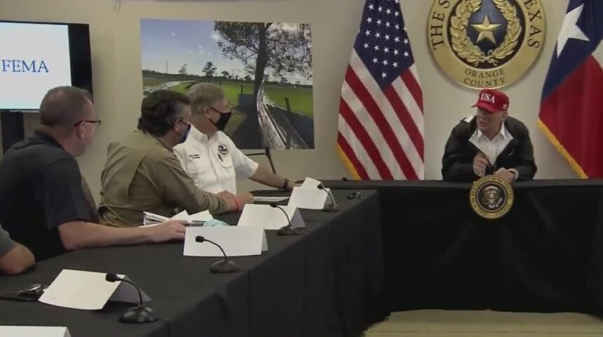 President Trump Visits Louisiana Texas To View Hurricane Cleanup Kvia