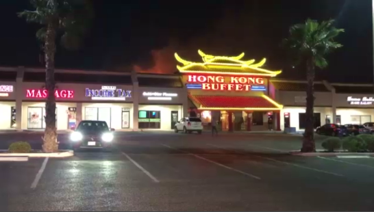 Fire burns roof of Hong Kong Buffet restaurant in east El Paso - KVIA