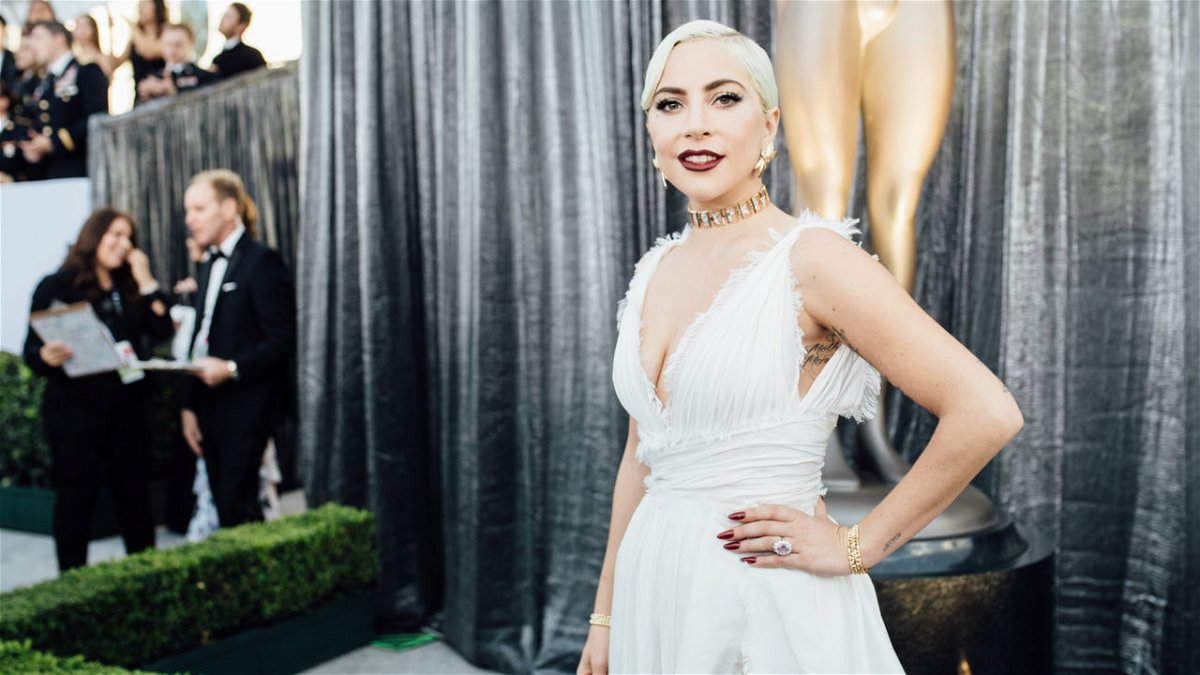 Lady Gaga at the Screen Actors Guild Awards.
