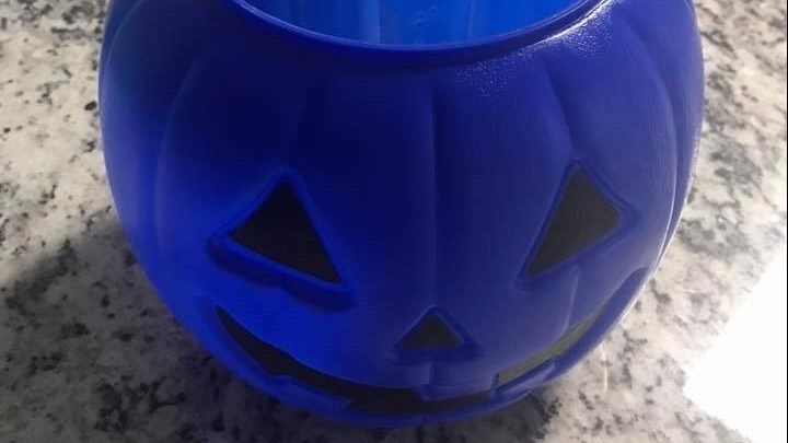 Blue Halloween bucket