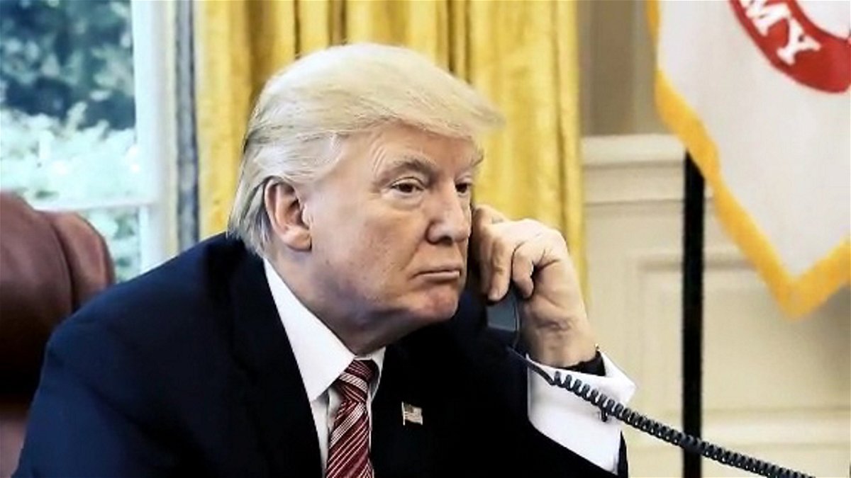President Trump during the Ukraine phone call that is at the center of impeachment.