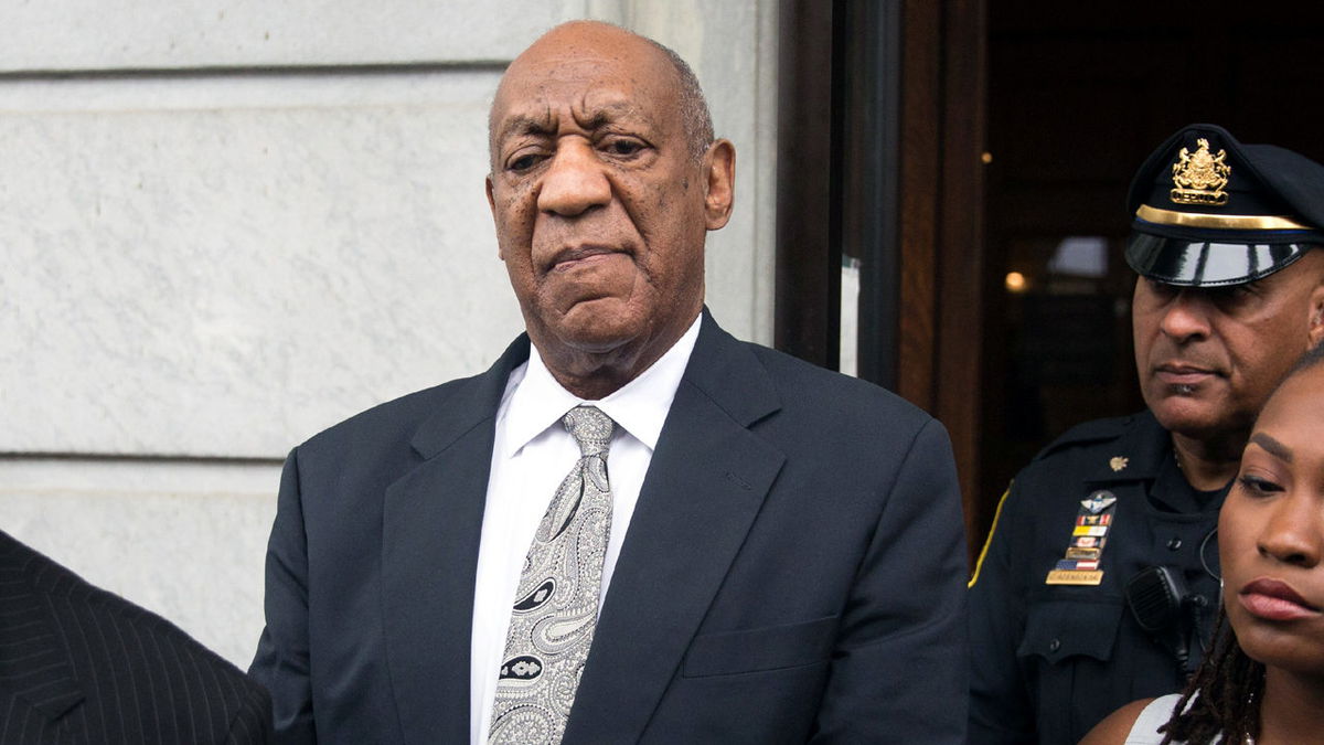 Bill Cosby, seen outside court during his trial.