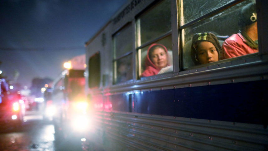 migrants bused to new shelter in Tijuana