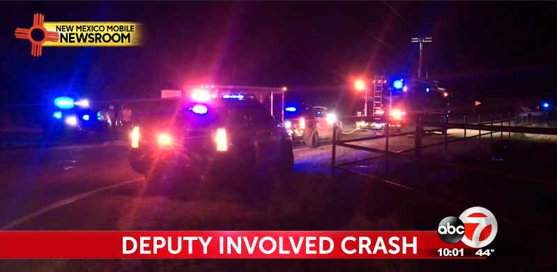 A deputy was injured in a crash on Saturday evening.