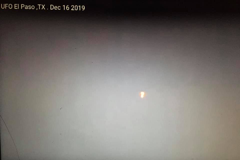 Alleged flying object in the skies over El Paso.