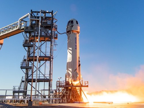 Blue Origin tourism rocket is test fired from a site near Van Horn.