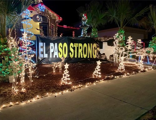 El Paso Strong house decorated