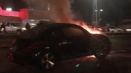 VW Bug fire