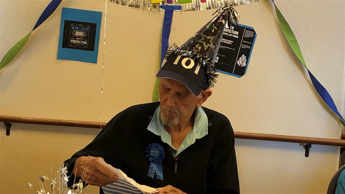 Roy Finley of Las Cruces celebrates his 101st birthday.
