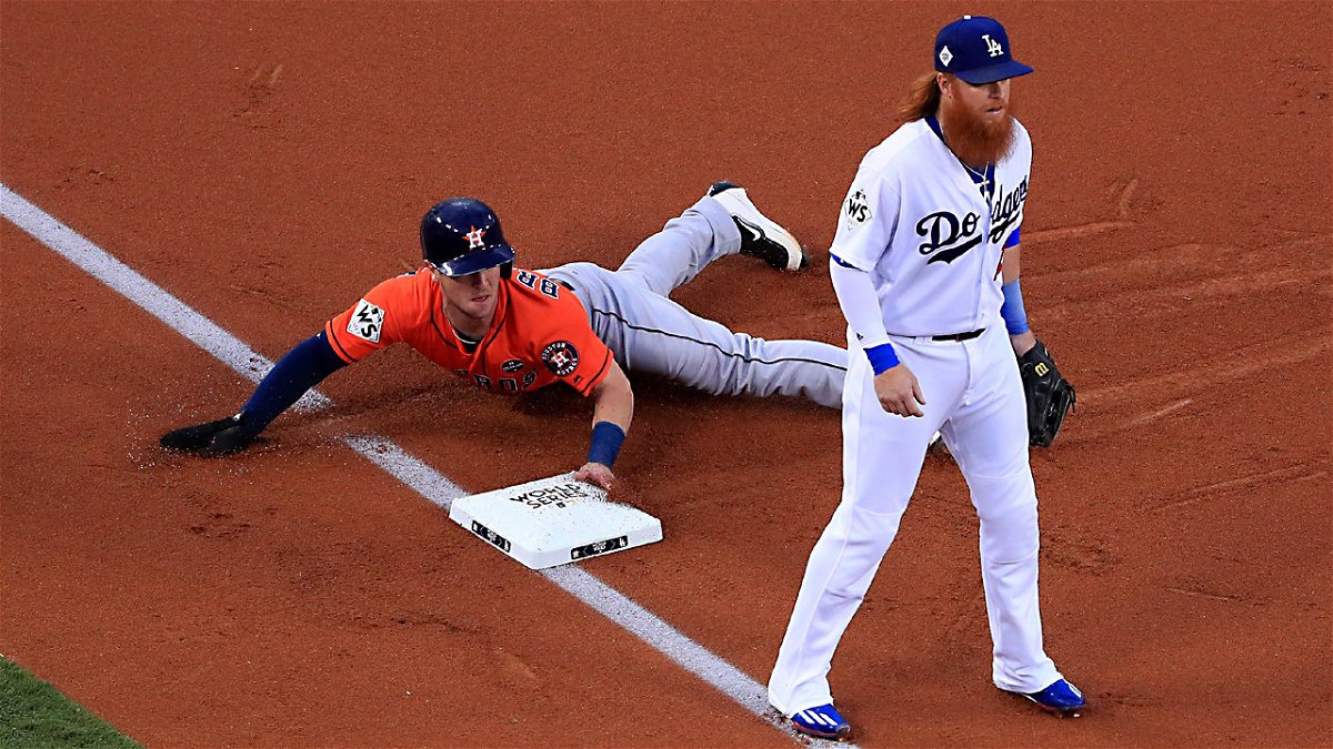 The Astros vs. Dodgers in Game 7 of the World Series in 2017.