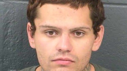 Jay Andras' mugshot following his arrest by Las Cruces police.