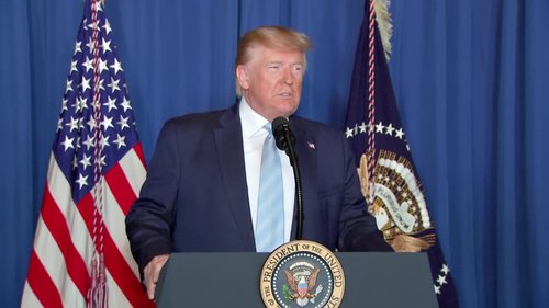 President Donald Trump during a past news conference.