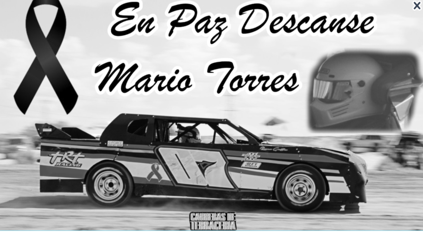 Mario Torres' race car courtesy Carreras De Terraceria
