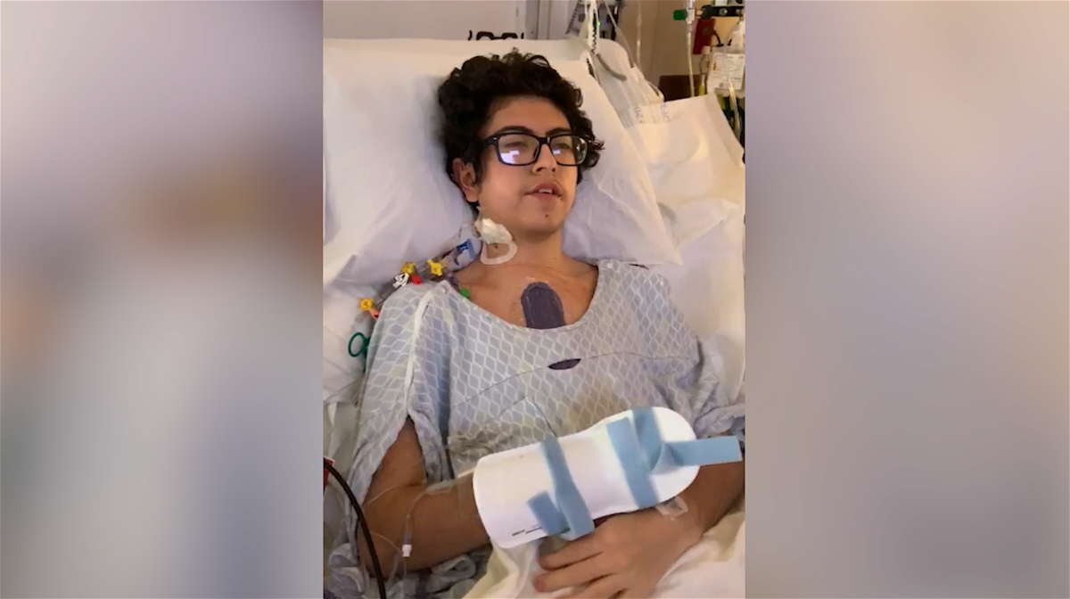 Four days after he received his heart transplant, Brannden Fernandez speaks about his condition for the first time.