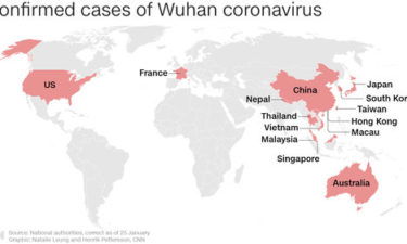 coronavirus map