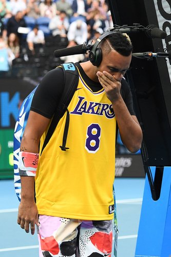Rafael Nadal and Nick Kyrgios pay tribute to Kobe Bryant during Australian  Open