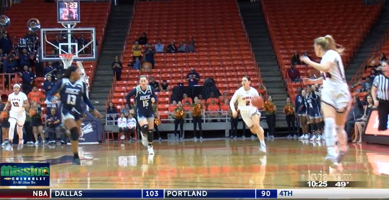 Women's Basketball: UTEP Falls At Home To First Place Rice, 69-61 - KVIA