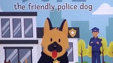 Duke the friendly police dog