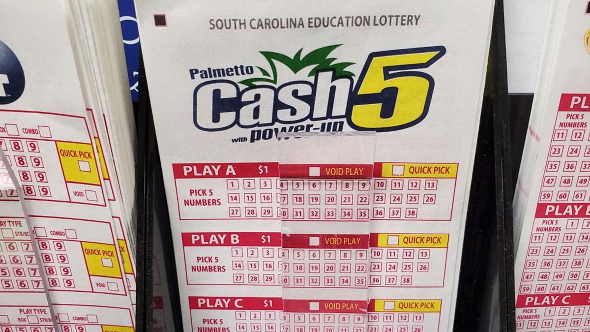 A south Carolina lottery ticket.