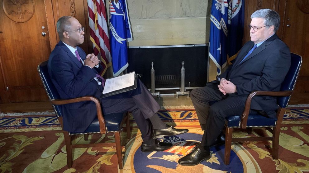 U.S. Attorney General William Barr in an interview with ABC News.