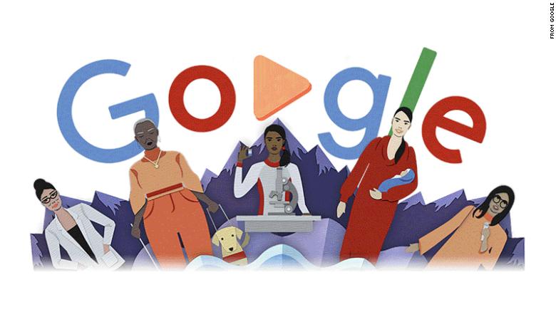 GOOGLE DOODLE INTERNATIONAL WOMENS DAY