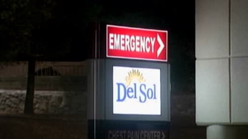 The emergency entrance at Del Sol Medical Center.