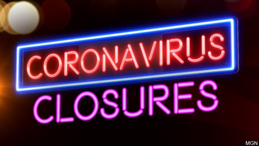 coronavirus closures