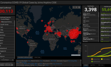 coronavirus map