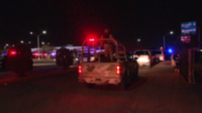 National authorities at scene of airport shooting in Juarez.