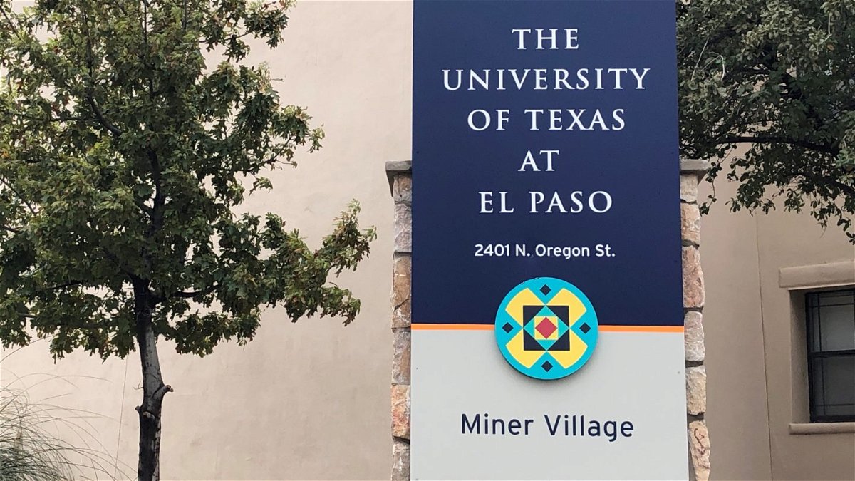 The entrance to Miner Village at UTEP.