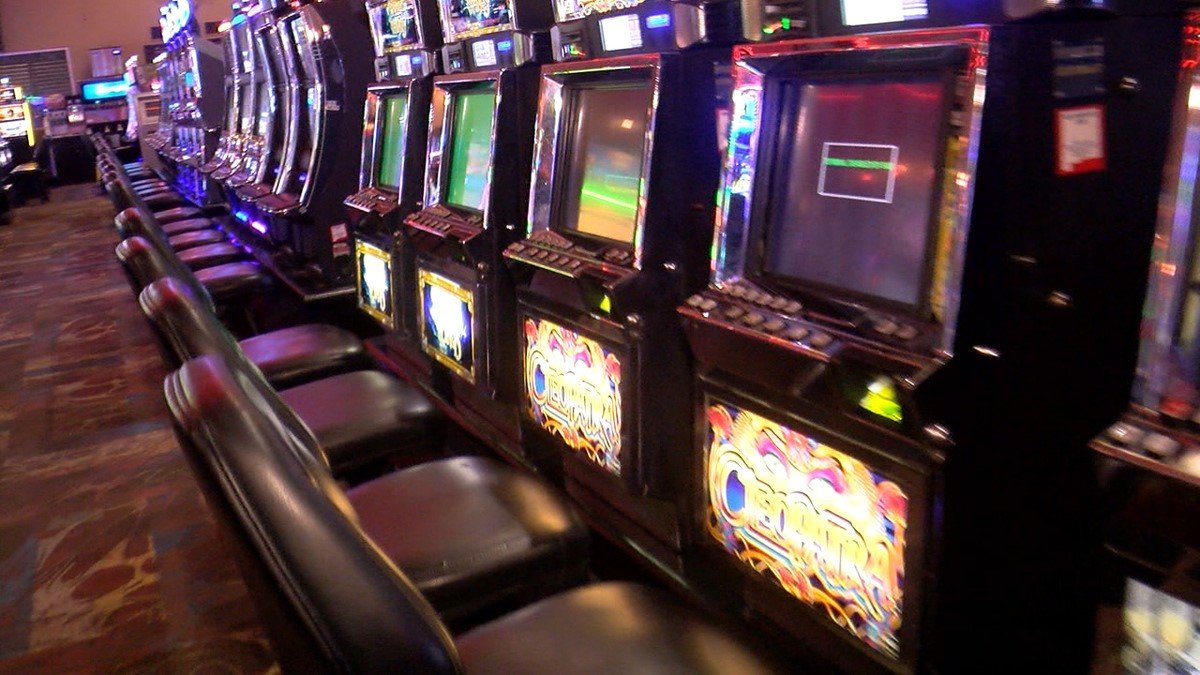 A view of slot machines inside  Sunland Park Racetrack & Casino.