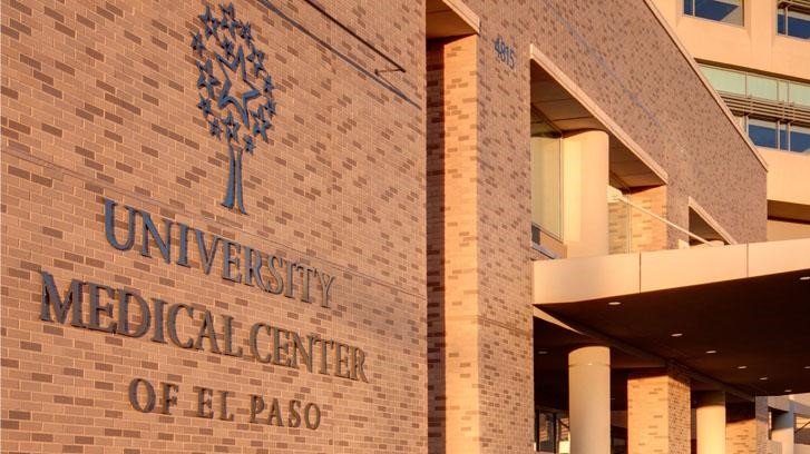 An exterior view of the University Medical Center of El Paso.