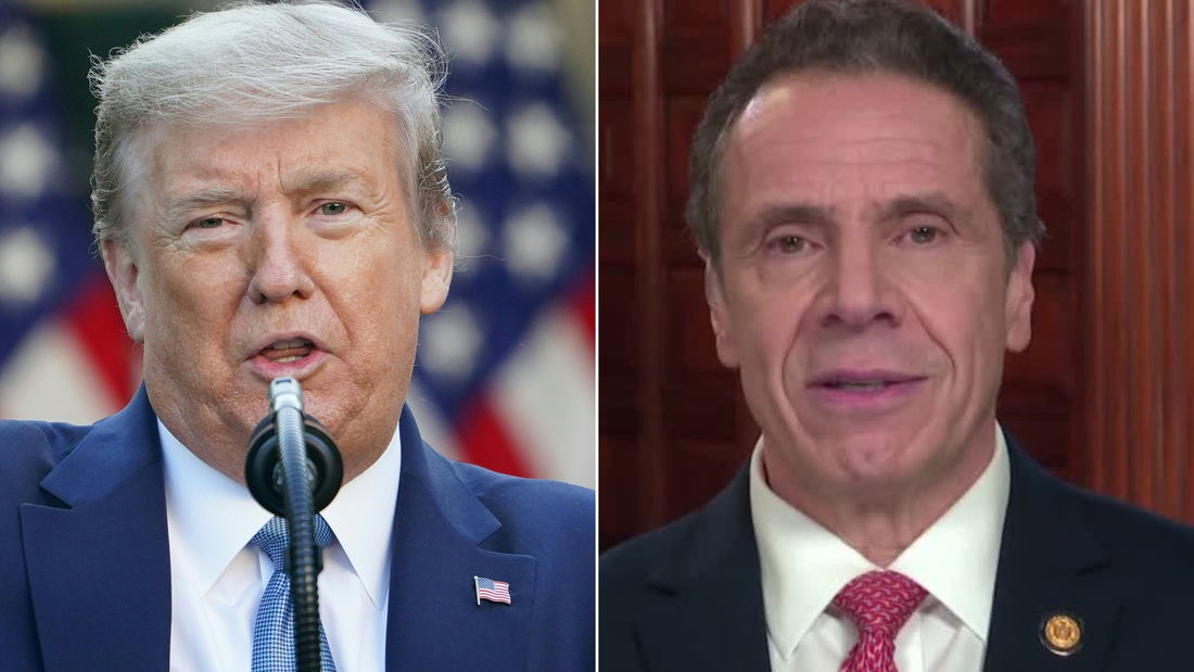 President Trump and NY Gov. Andrew Cuomo.