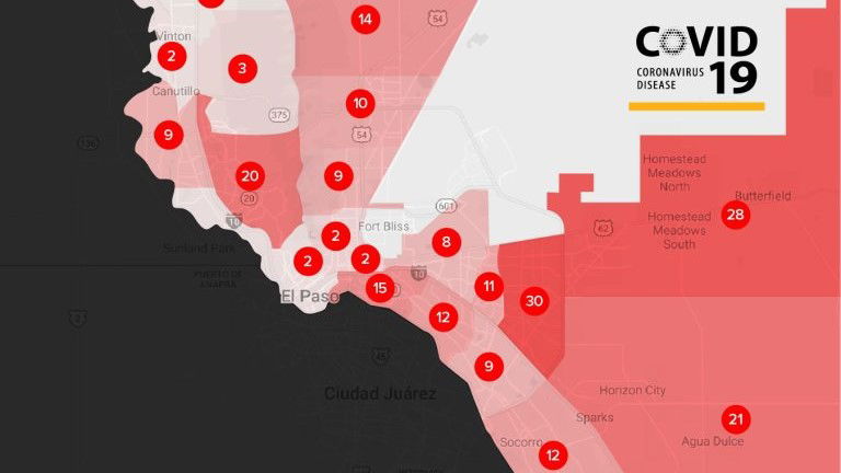 Very Somber As El Paso Records 1st Virus Death Up To 225 Total Cases See The Map Of Case Clusters Kvia