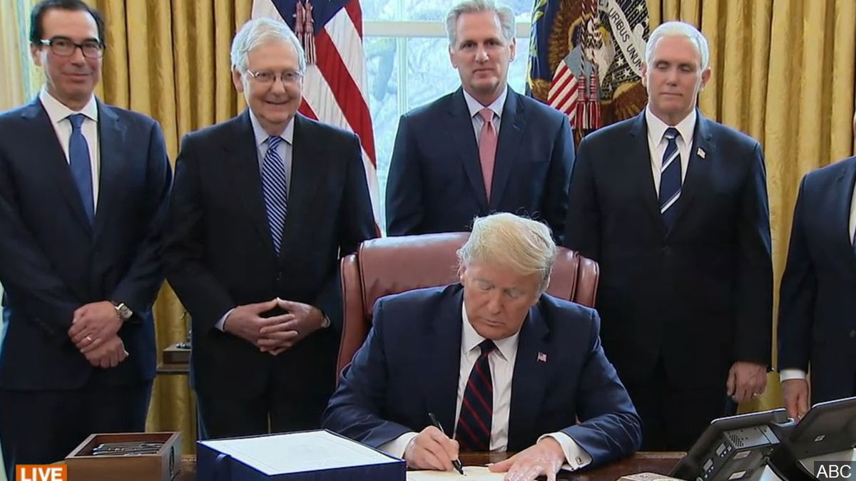 Trump Signs $484B Bill To Aid Employers, Hospitals Under Stress From ...