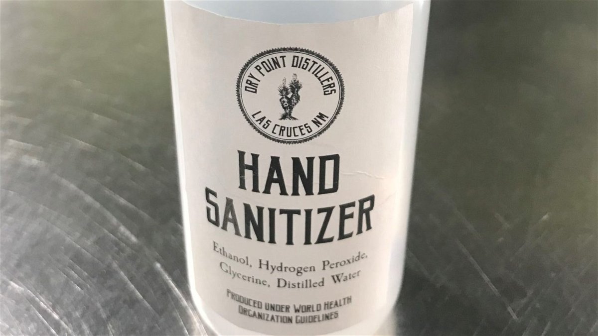 Hand sanitizer made by a Las Cruces distiller who normally produces liquor.