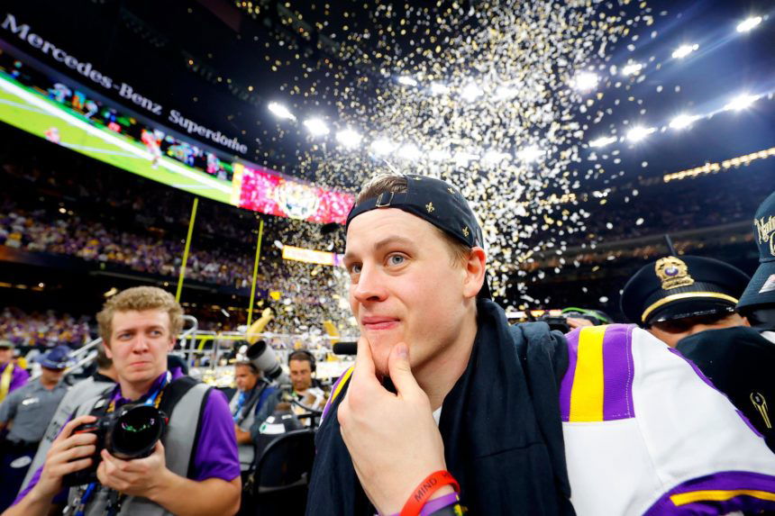 Former LSU quarterback Joe Burrow