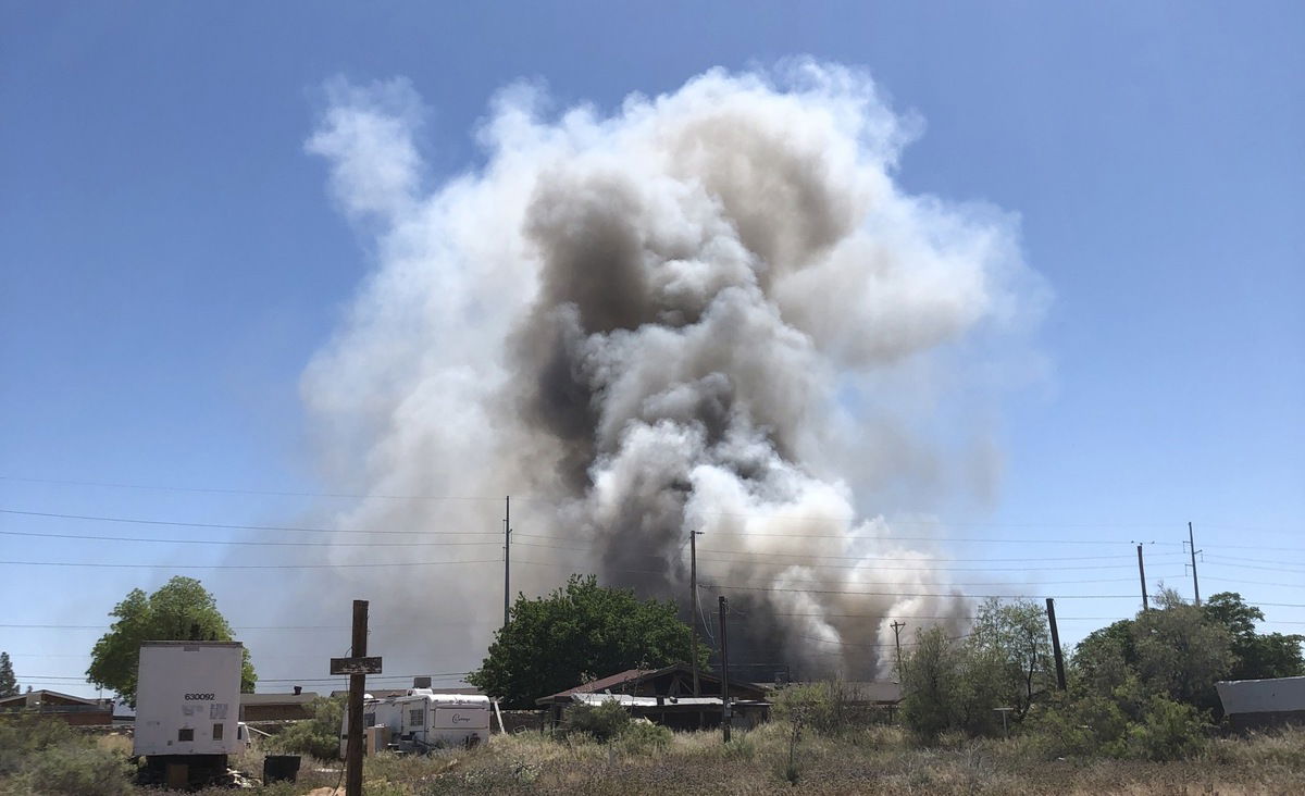 recycling plant fire