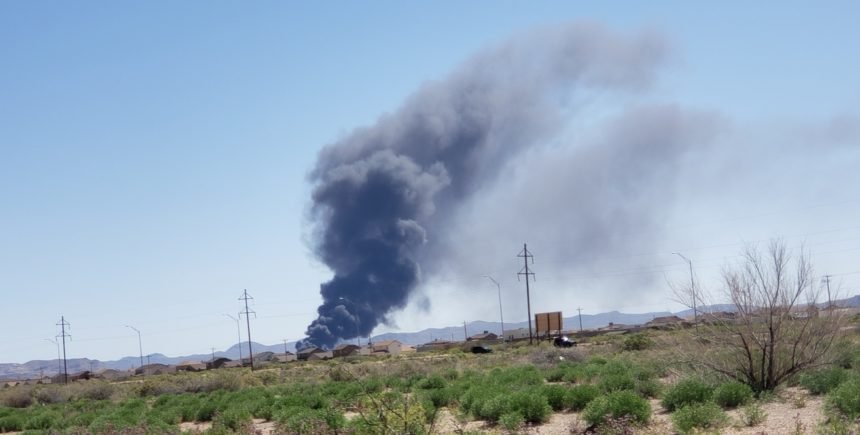 recycling plant fire