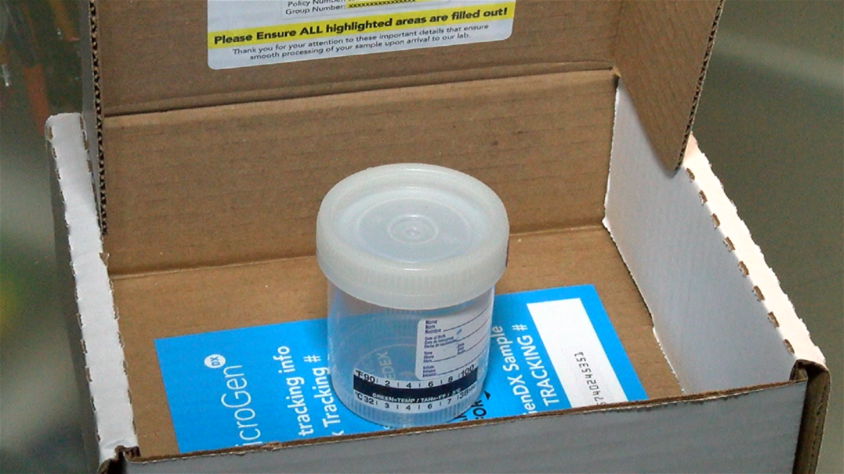 Saliva test kit for coronavirus provided by MicroGenDX.