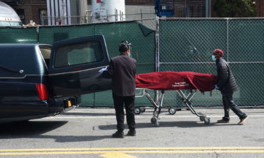 funeral workers hearse body