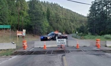 Mescalero roadblock