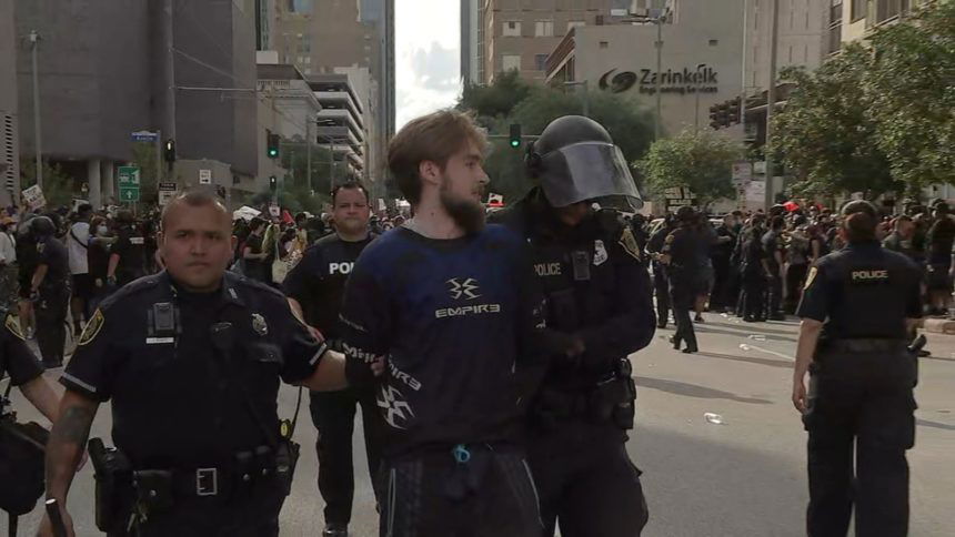 Houston protest arrest