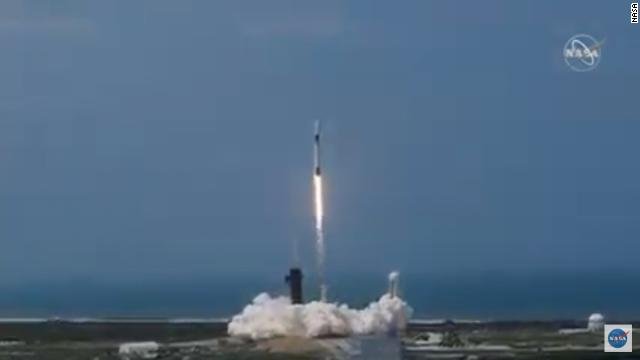 SpaceX's Falcon 9 rocket lifts off from Cape Canaveral.