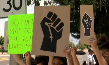 protestors in Las Cruces