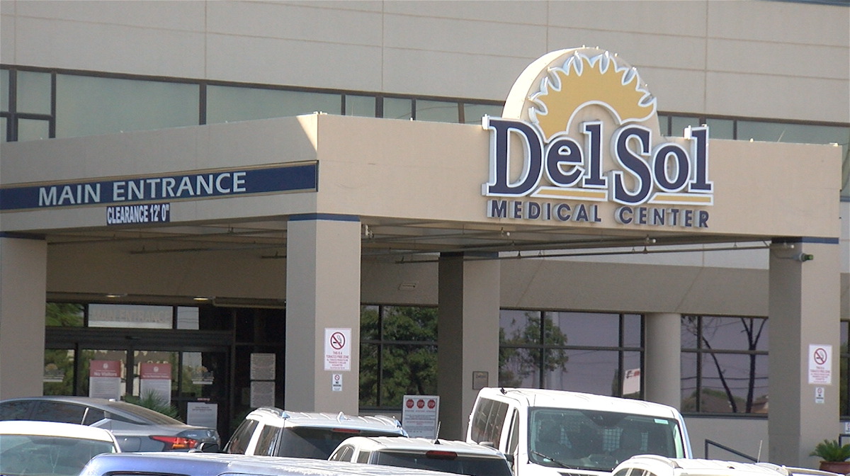 The main entrance to Del Sol Medical Center in east El Paso.