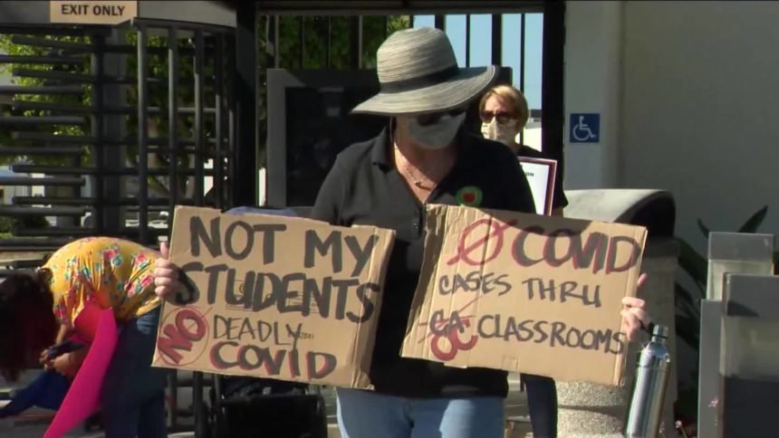 covid classrooms protest