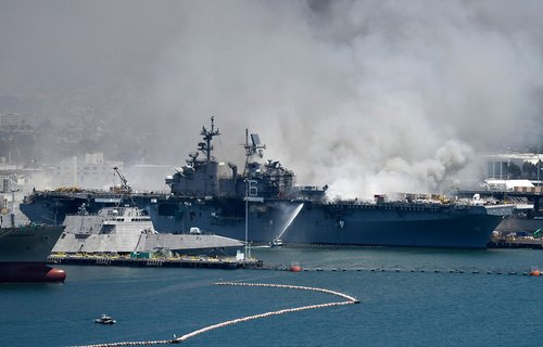 navy ship fire