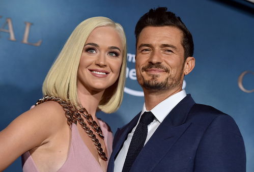 Katy Perry and her partner Orlando Bloom.