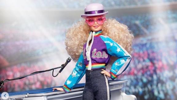 Elton John gets his own Barbie before Dodgers Stadium show